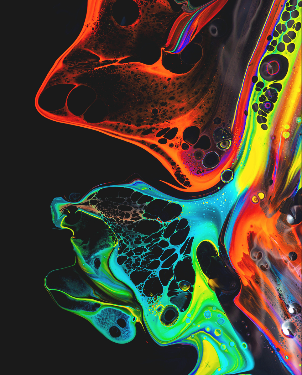 Plant-based cellulose acetate layers showing vibrant hues and precise 3D patterns.