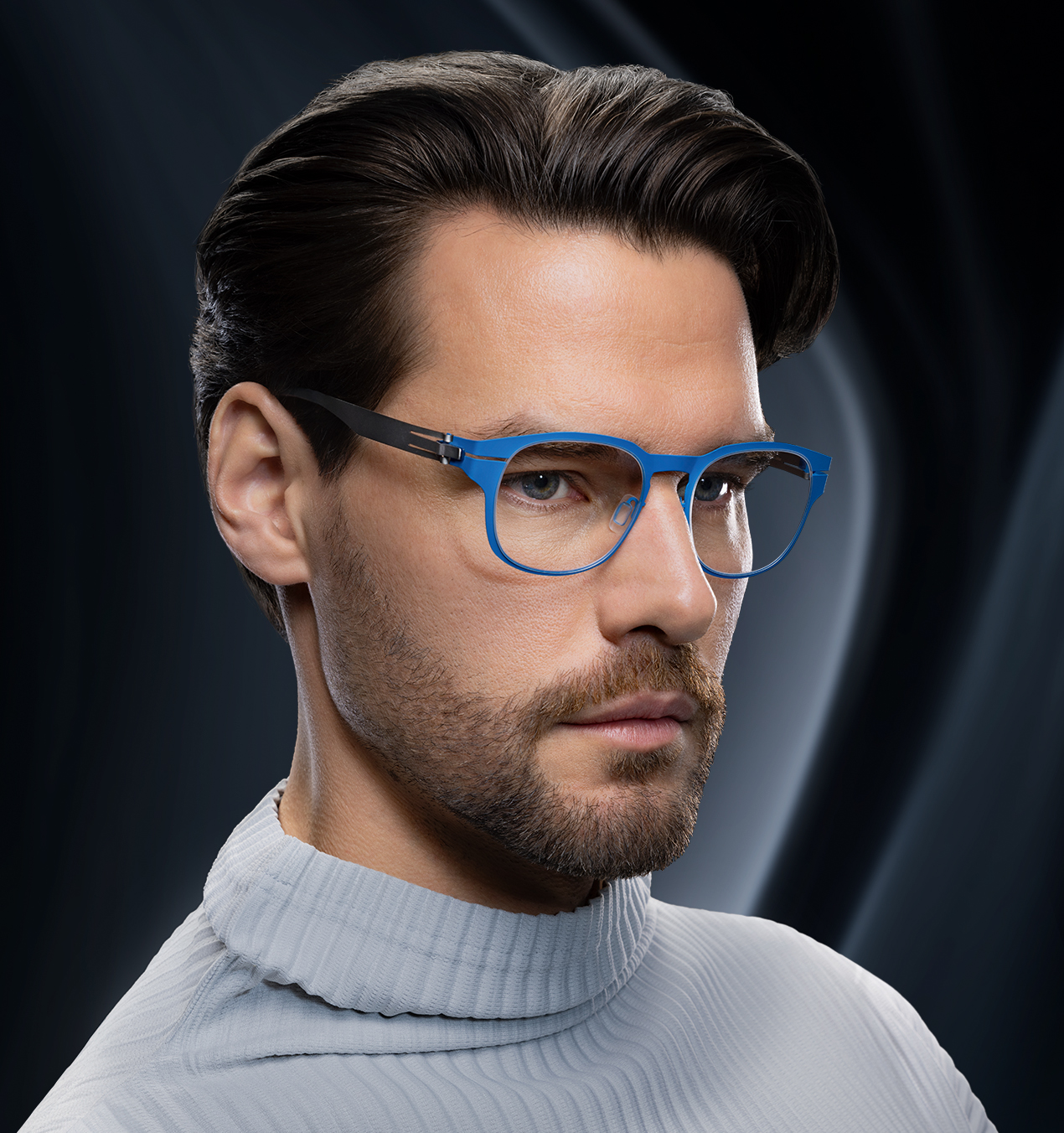 Stylish optical frames made of military-grade surgical steel and titanium by OVVO Optics.