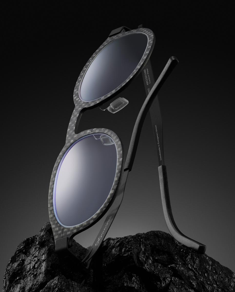 Adjustable frame temples made from military-grade surgical steel and titanium composite for weightlessness.