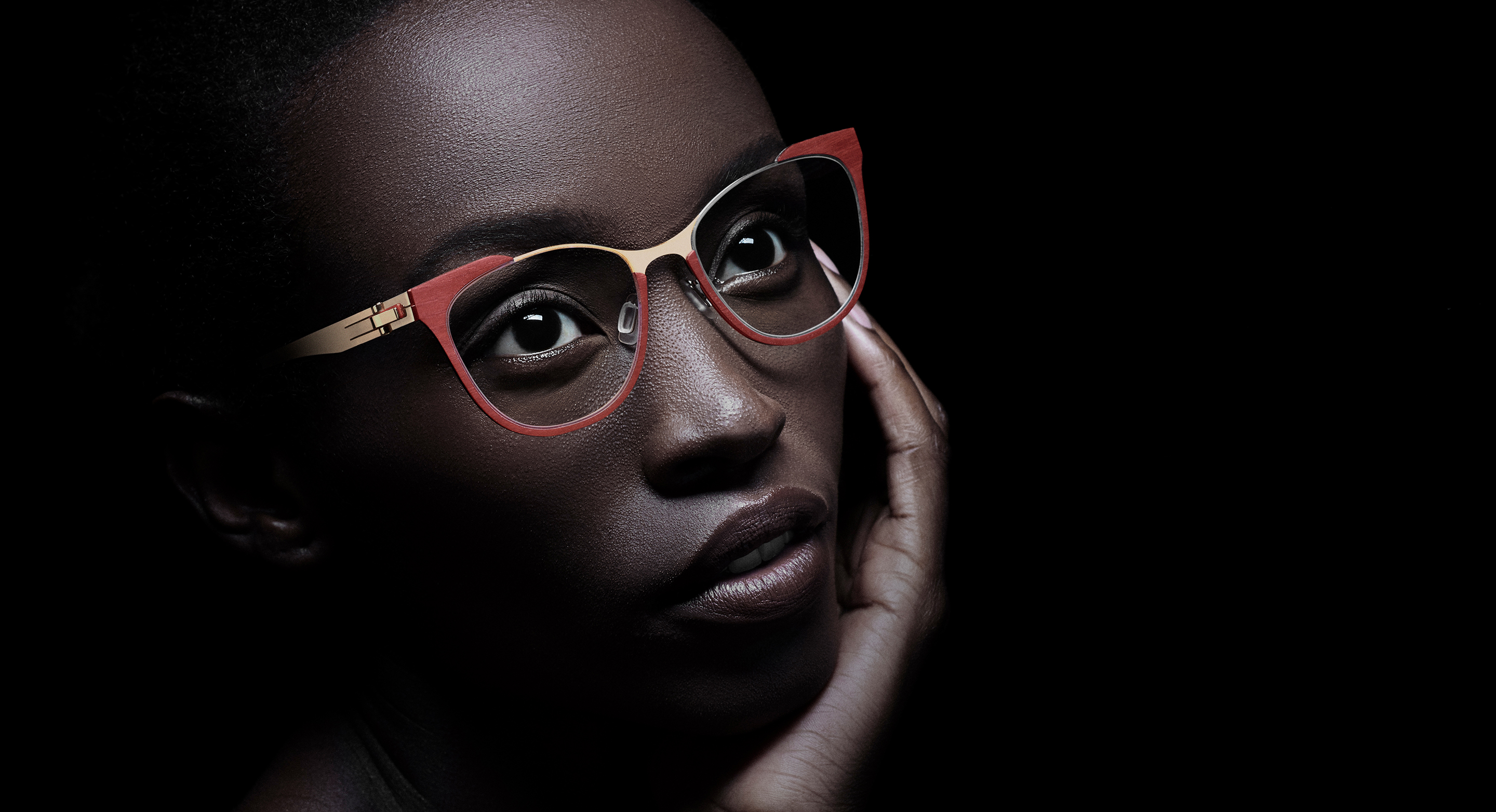 Luxury eyewear collection featuring the fusion of natural wood and high-performance carbon fiber.