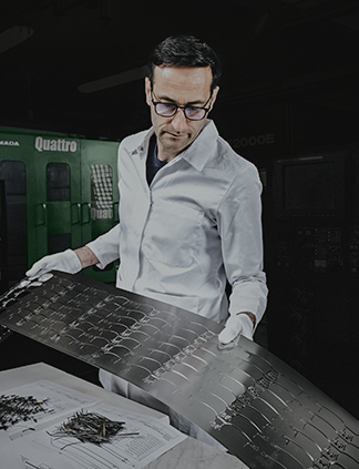 Close-up of durable eyewear components designed for continuous reuse and recycling.